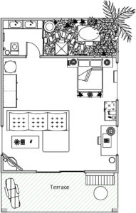 Junior Suite Villa Layout